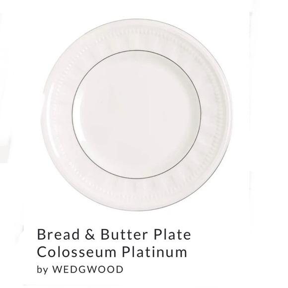 Lot of 4 Wedgwood COLOSSEUM PLATINUM 3 of 4 Bicentenary  4 Wedgewood Colosseum Platinum Bread & Butter Plat